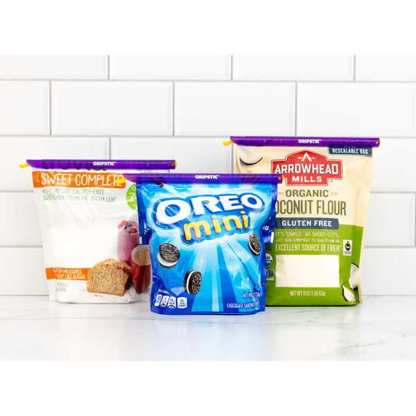 Algado 10 Pcs Gripstic Bag Sealers,Plastic Food Fresh Keeping Bags  Sealers,Multipurpose Grip Sticks Bag Sealers for Food and Snack Bag