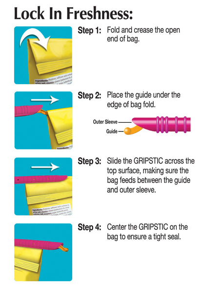 GRIPSTIC® Bag Sealer 3-Pack Assorted Set