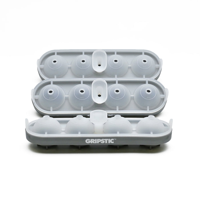 Silicone Ice Cube Tray Set of 3 - Makes (12) 2" Round Ice Balls
