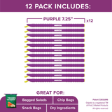 GRIPSTIC® Bag Sealer 12pk 7" Purple