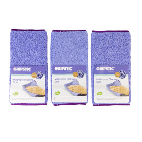 GRIPSTIC® Multipurpose Microfiber Cleaning Cloth (Set of 3)