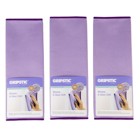 GRIPSTIC® Microfiber Window Cloth (Set of 3)