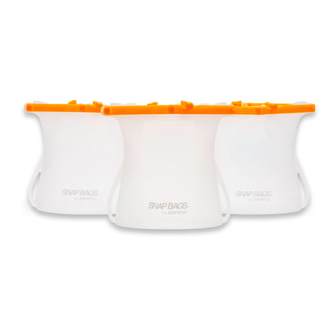 SNAP BAGS® 3-Four Cup Silicone Bags