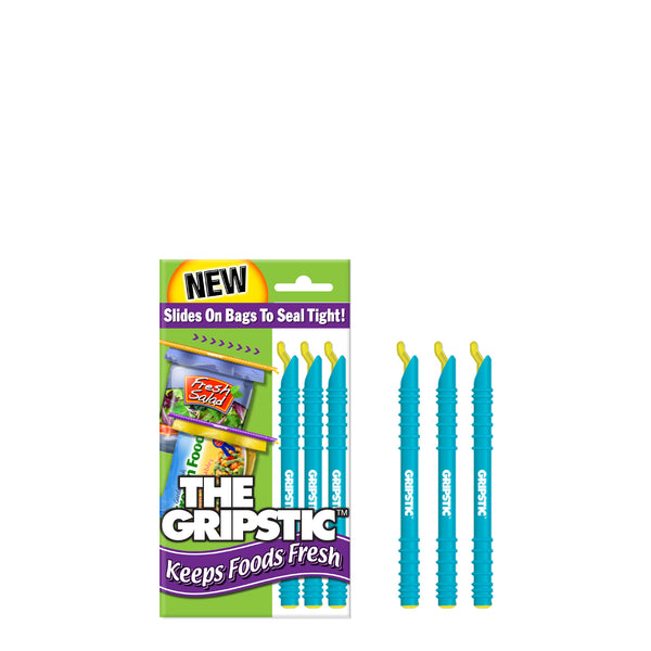 The Gripstic® Keeps Food Fresh 3pk Blue Sealing Rods