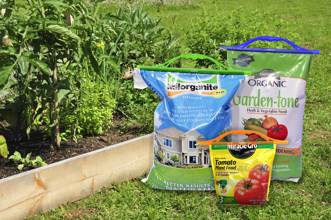 The Gripstic® Keeps Food Fresh Blue Green Orange Handle Gardening Bags