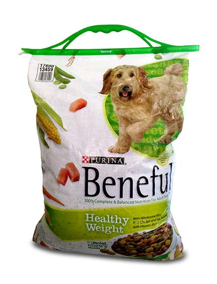 The Gripstic® Keeps Food Fresh Green Handle Dog Food